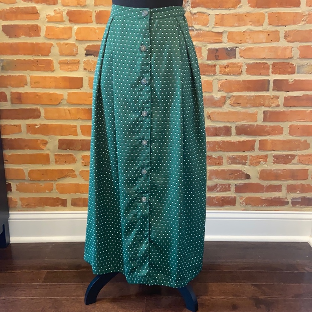 Satin Polka Dot Skirt